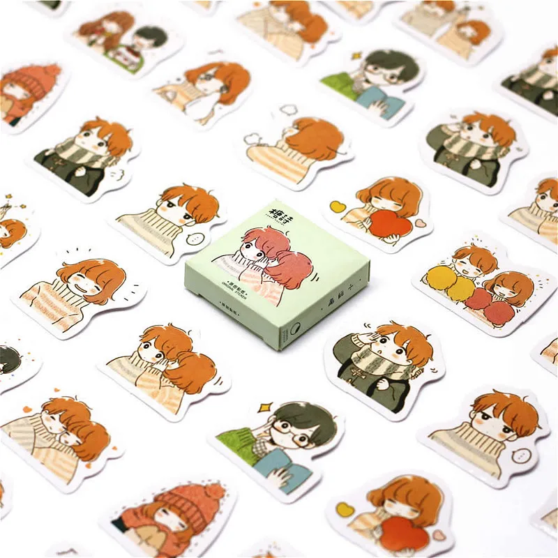 40 предметов Милые принты Зимние детские носки &quotМаппет наклейка&quot кошки