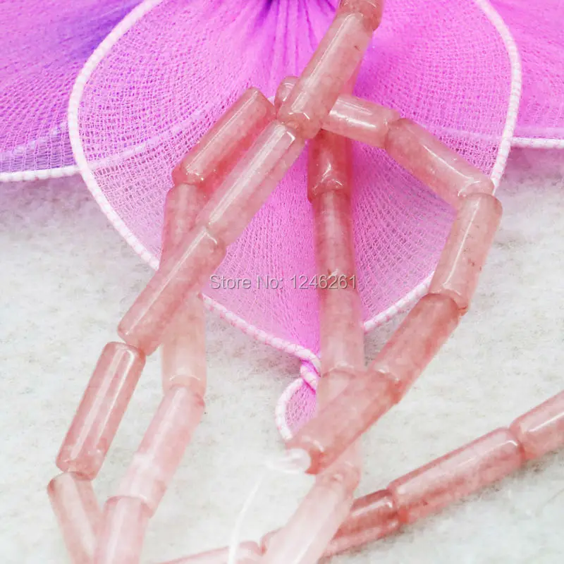 Аксессуары Розовый стеклянный бисер сделай сам арбузный турмалин бамбуковый