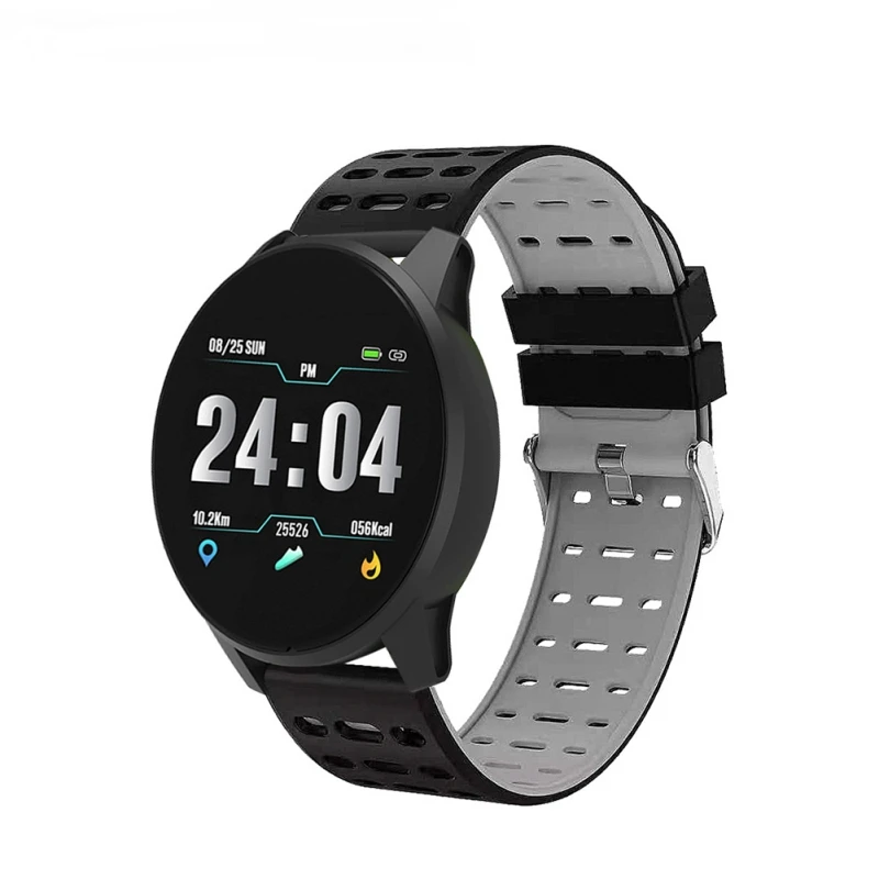 B2 1.3inch Touch Screen Smart band Heart Rate Blood Pressure Oxygen Monitor Round Dial Sport Modes Waterproof wristband | Электроника