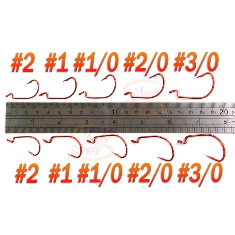 Рыболовные крючки из высокоуглеродистой стали 50 шт. Мягкая приманка с широким