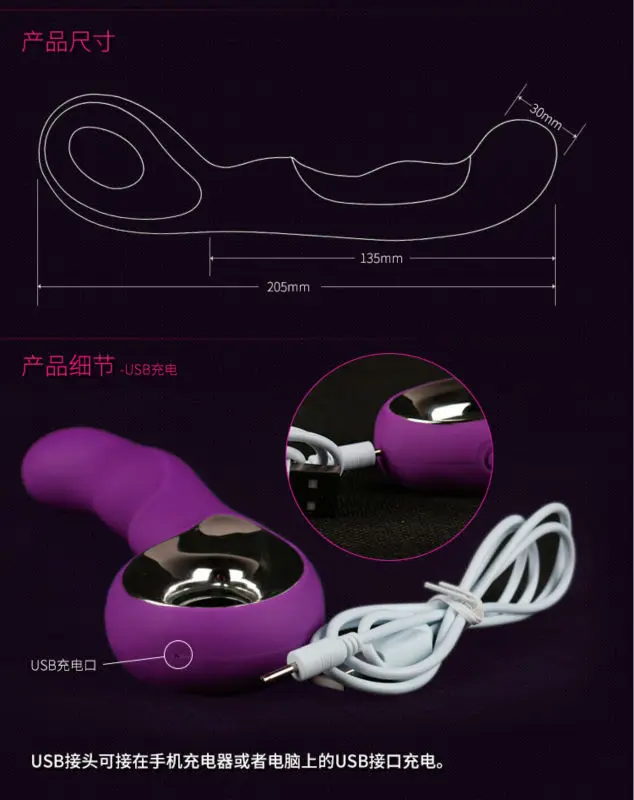 D0949 Female Masturbation Vibrator Clit and G spot Orgasm Squirt Massager AV Vibrating Stick Sex Toys for women | Красота и здоровье