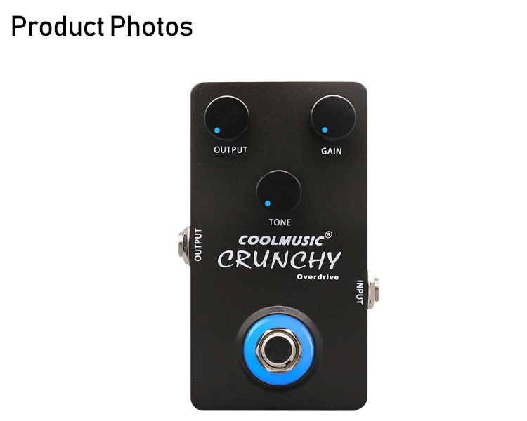 Coolmusic 9V Overdrive педаль бас-гитары педаль эффектов
