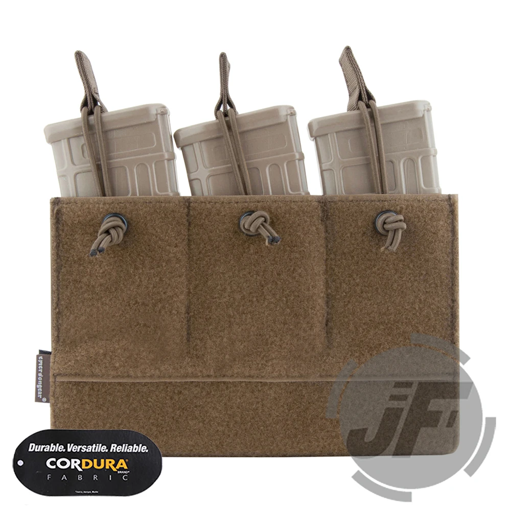 

EmersonGear Triple M4 5.56 223 Magazine Hook & Loop Insert Pouch Mag Carrier Bungee Retention Emerson For Tactical Shooting Vest