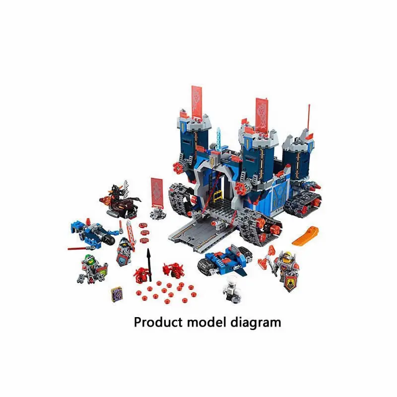 Бела 10490 1164 шт. Рыцари Fortrex кодовый замок глины Аарон лиса Building Block совместимые 70317