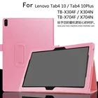 Тонкий чехол для планшета Lenovo TAB 4, 10 TB-X304FTB-X304N  Tab 4 10 Plus, 10,1 дюйма, из ПУ кожи