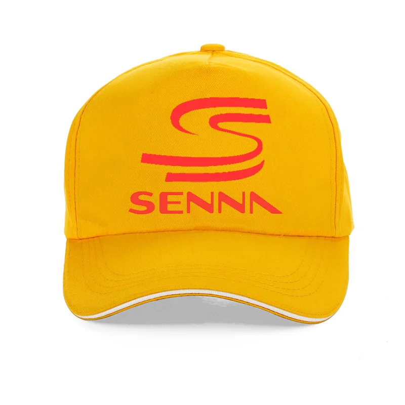 Yellow Летняя модная кепка Hero F1 Ayrton Senna для мужчин и женщин, хлопок, бейсболки для папы, гоночного автомобиля, регулируемая бейсболка, кепка bone Senna - Color: Yellow