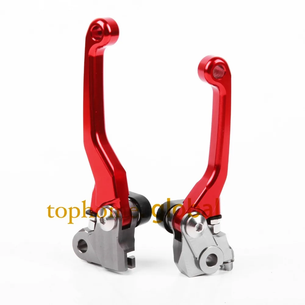 Для Honda CRF 450R 2007 2019 ЧПУ Поворотные гонки красные рычаги тормозной муфты 250R