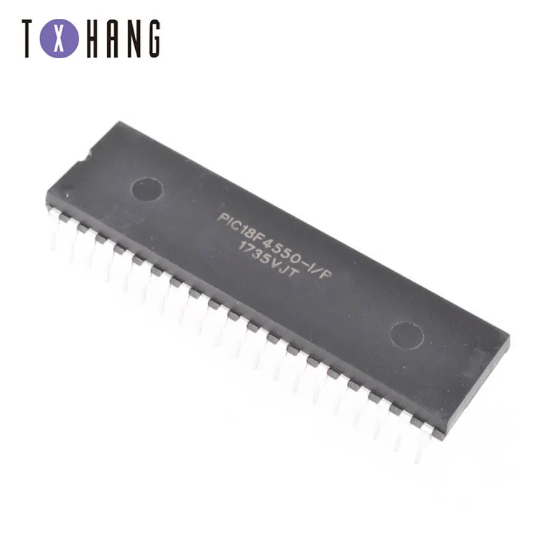 PIC18F4550-I/P PIC18F4550 18F4550 USB микроконтроллеры DIP40 IC PIC MCU FLASH 16KX16 Новинка 1 шт | Электронные