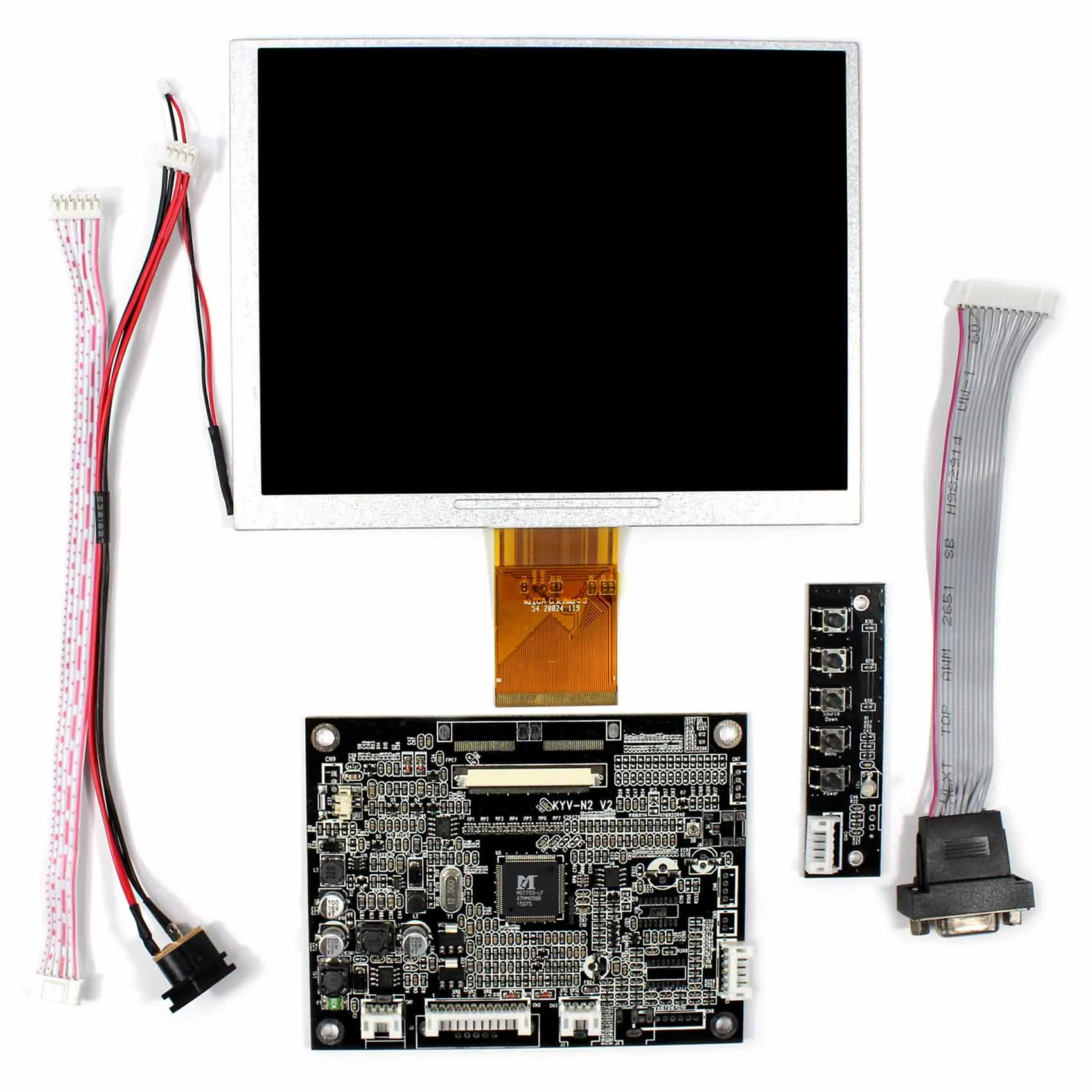 VGA LCD плата контроллера KYV N2 V2 + 7 дюймов 800x600 A070SN02 ЖК экран|board board|screen 7screen controller board |