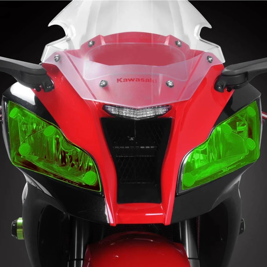 ZX-10R Motorcycle Accessoris For KAWASAKI ZX 10R ZX10 R 2011 2012 2013 2014 2015 Acrylic Headlight Screen Protective Cove | Автомобили и