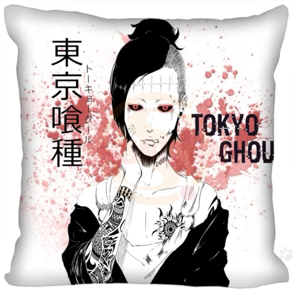 

H+P#91 New Hot Custom Pillowcase Tokyo Ghoul #7 soft 45x45 cm (Twin sides) Pillow Cover Zippered SQ01003@H091