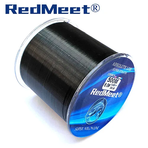 Black Горячая Распродажа 1 шт 500 м бренд RedMeet серия супер сильная японская Моноволокно нейлоновая леска 500 м 5-30LB - Цвет: Black