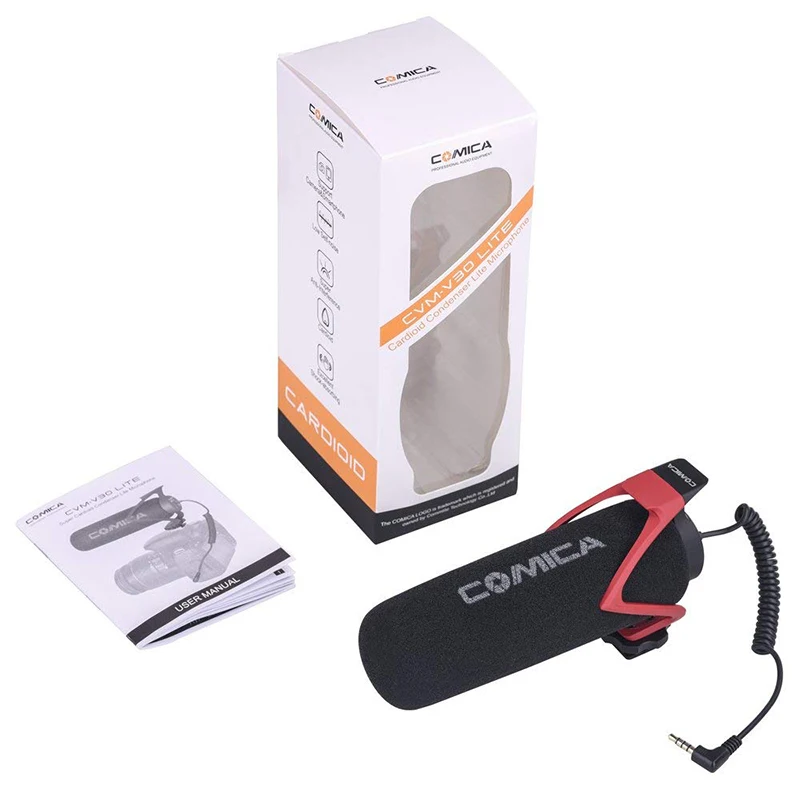 

Portable On Camera Microphone Interview Conference Living Record Video Mic VS RodeMic Go Microphone for Canon Nikon DSLR