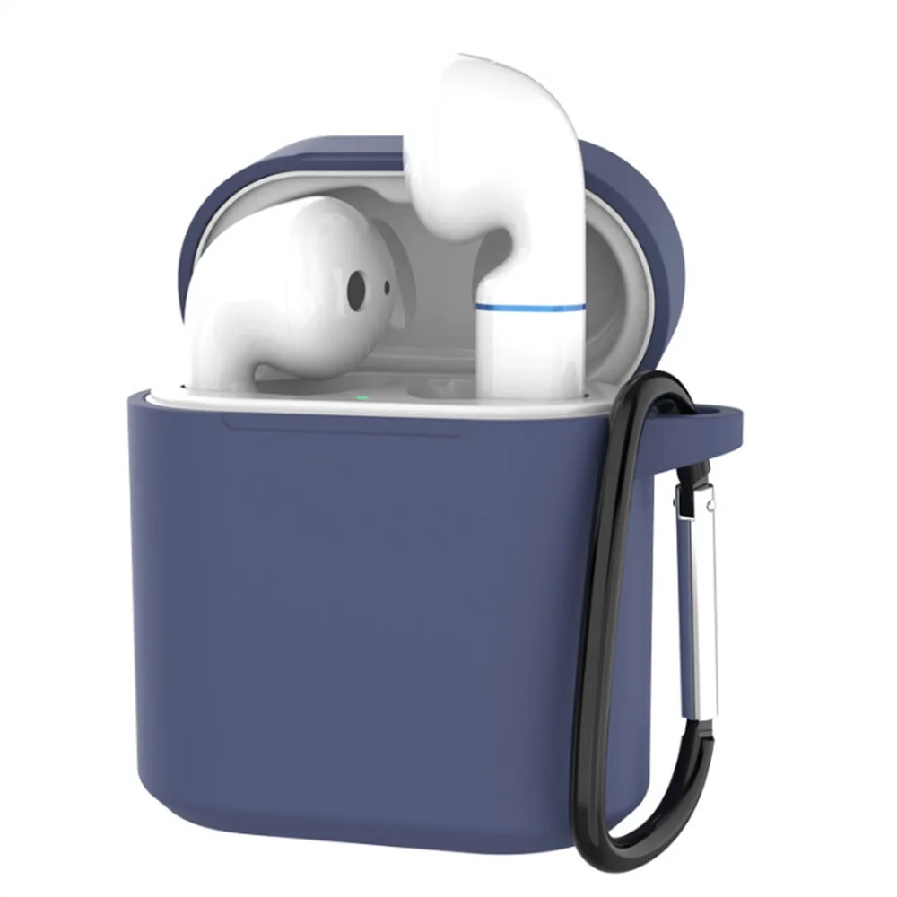Drak Blue Мягкий силиконовый защитный чехол AKBNSTED для Honor FlyPods/FlyPods Pro для huawei FreeBuds 2 Pro, противоскользящий чехол для зарядки - Цвет: Drak Blue