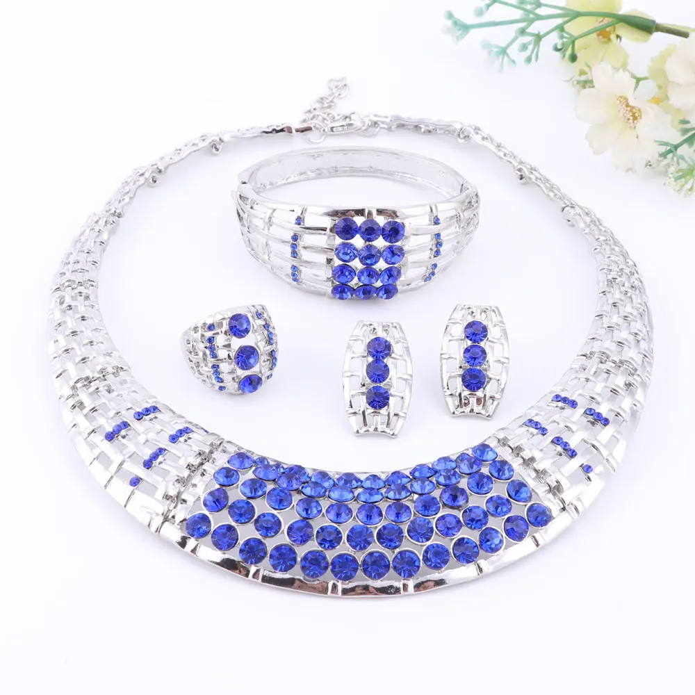 4 цвета s Свадебные африканские Бусины Ювелирные наборы золотой цвет модные