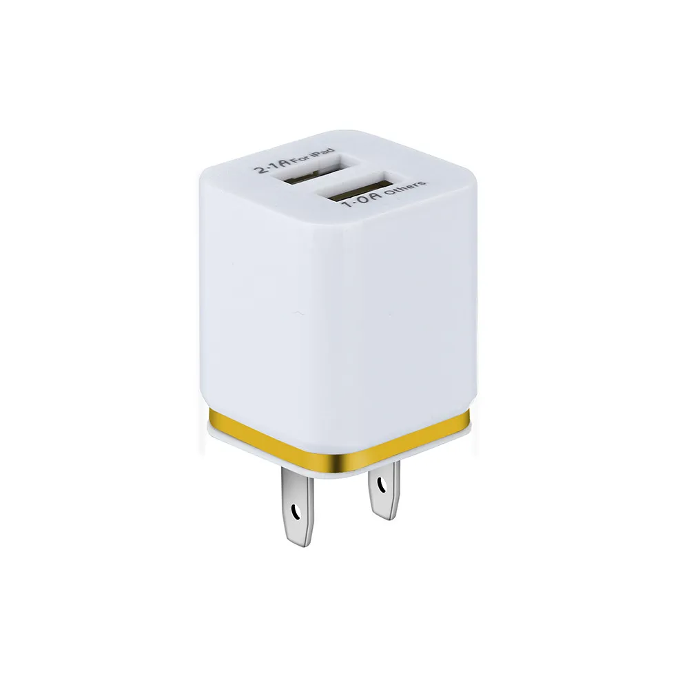 Универсальное зарядное устройство USB для планшета с двумя USB-портами 5 В/2 а вилкой