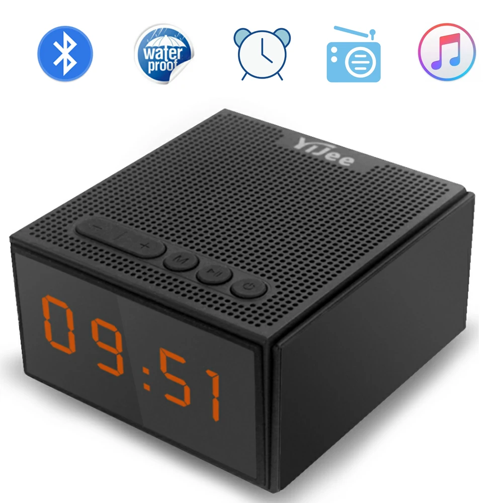 Портативный беспроводной динамик Bluetooth совместимый глубокий бас светодиодный