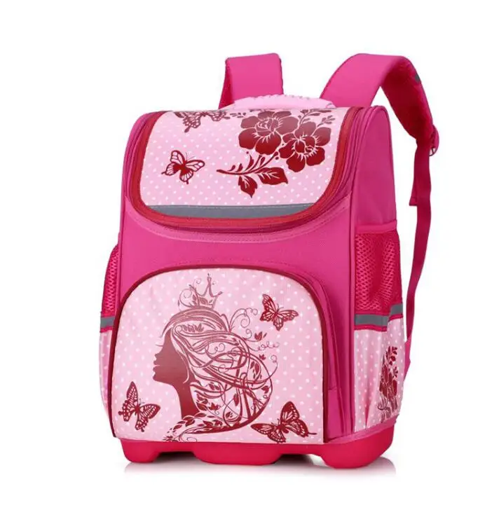 pink Красивая корона, школьные сумки для девочек, розовый рюкзак, набор для девочек, детские ортопедические рюкзаки, прочные рюкзаки, mochila escolar, класс 1-5, новинка - Цвет: pink