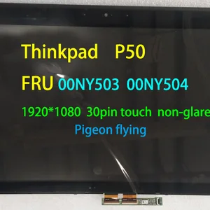 for lenovo thinkpad p50 15 619201080 touch non glare 30pin lcd fru 00ny503 00ny504 free global shipping