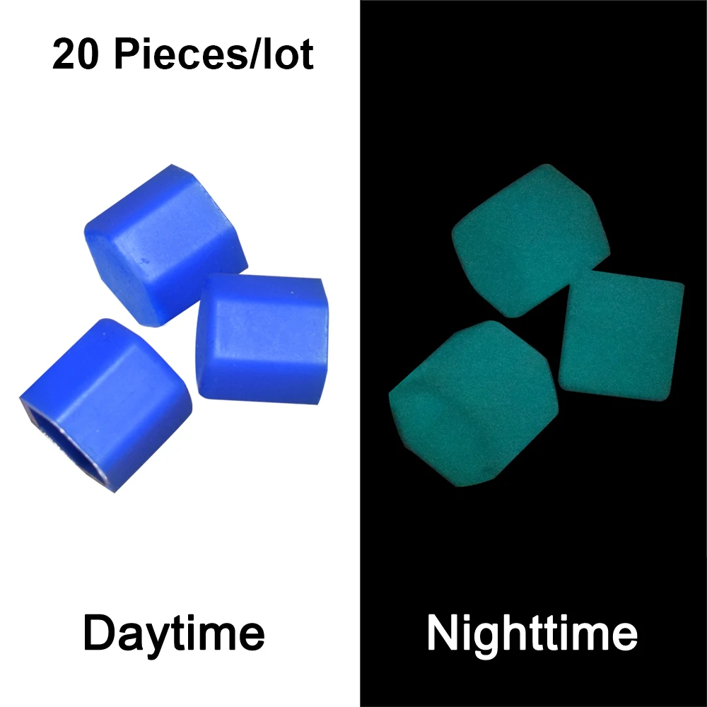 20 x светящиеся фосфоресцирующие колпачки на Колесные гайки защитная крышка