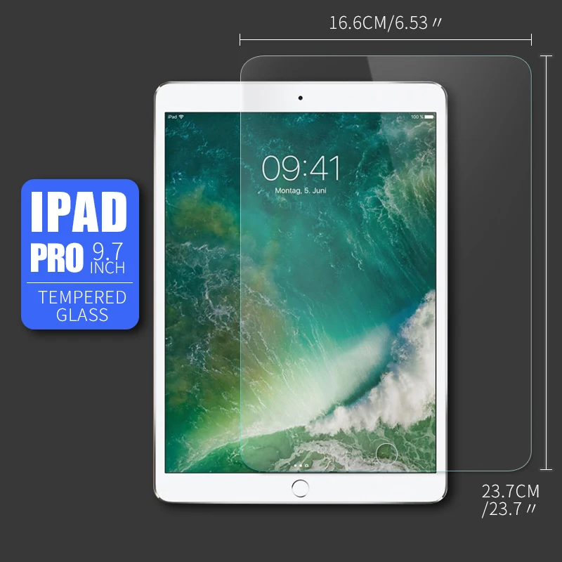 For iPad Pro 9.7inch Премиум Закаленное стекло для iPad 2/3/4 Air Air2 Защитная пленка для экрана для iPad Mini 1 2 3 4 Pro 2.5D Прозрачная Передняя пленка - Цвет: For iPad Pro 9.7inch