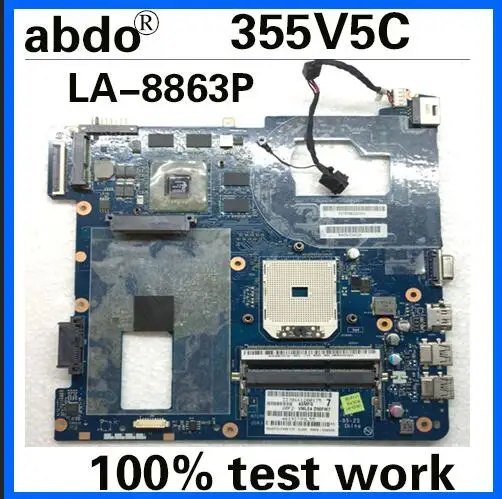 QMLE4 LA-8863P BA59-03401A BA59-03402A BA59-03567A для samsung 355V5C NP355V5C Тетрадь материнская плата HD7600 DDR3 Тесты работы