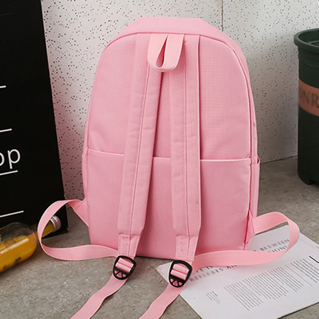 Aelicy 4 шт./компл., милый рюкзак Mochila, рюкзак на плечо, рюкзаки для путешествий, рюкзаки для отдыха, рюкзаки для подростков, девочек, мальчиков, школьный рюкзак