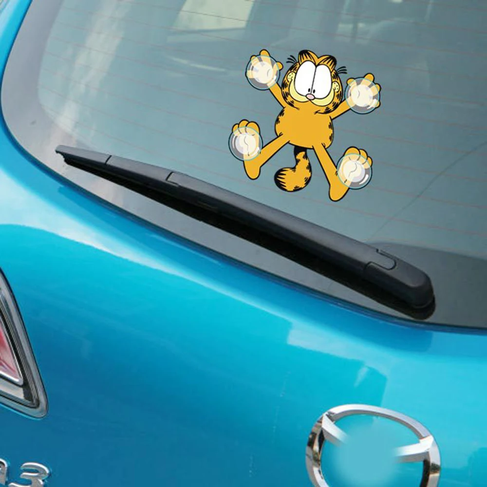 Автостайлинг Aliauto присоска Гарфилд забавные автомобильные наклейки и аксессуары
