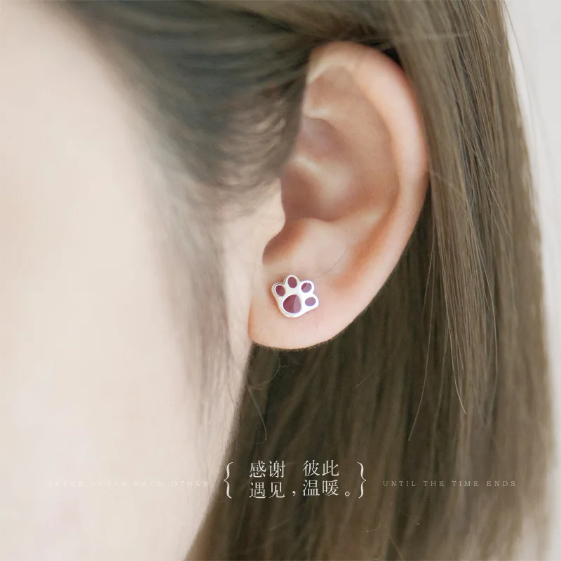 

XIYANIKE New 925 Sterling Silver Cat Claw Anti-allergic Earrings For Women Fashion Jewelry Earrings boucle d'oreille VES6675