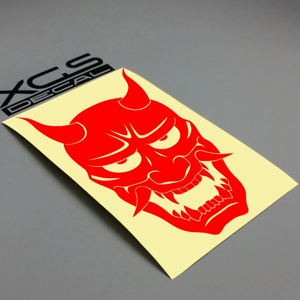 XGS наклейка на автомобиль JDM Hannya Devil Mask 15 см x 10 мотоцикл грузовик электровелосипед