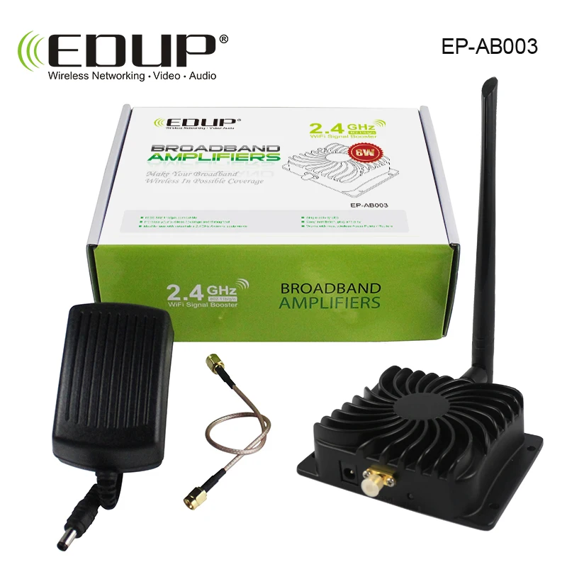 EDUP беспроводной Wi-Fi усилитель мощности 2 4 ГГц 8 Вт WiFi сигнала для адаптер