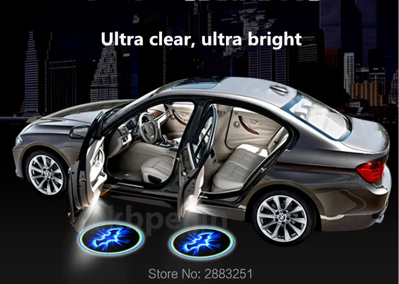 2 шт. светодиодные двери автомобиля Добро пожаловать Свет Логотип Бэтмен