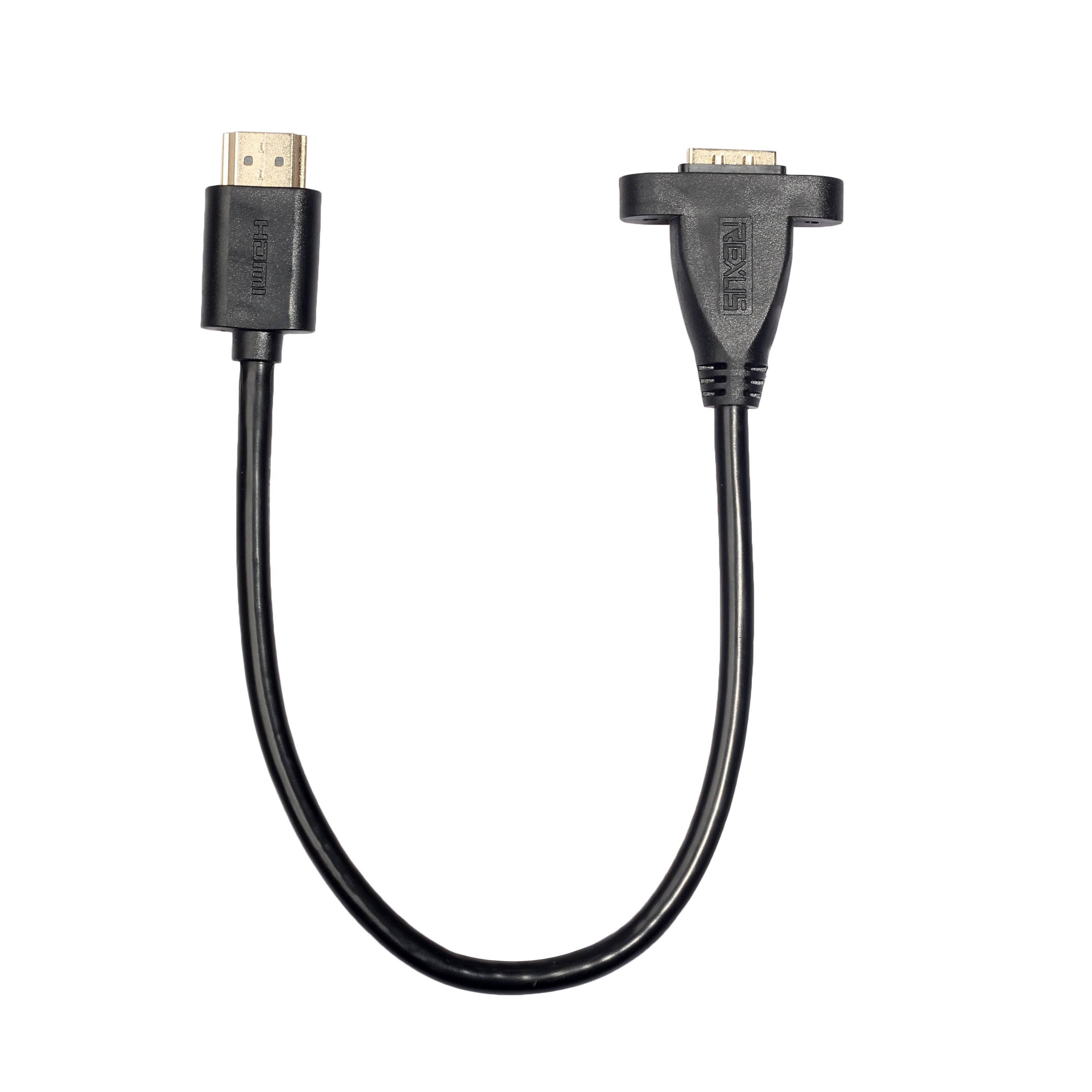 Позолоченные Удлинительный кабель HDMI мужского и женского пола с винтовым