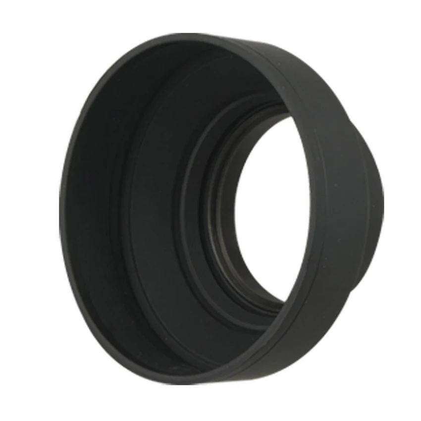 Фирменная Новинка 58 мм трехходовая Мягкая Резиновая бленда объектива для