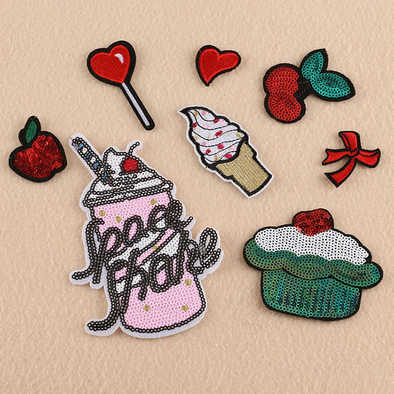 10 шт. блестящая вышитая нашивка для одежды блестящие нашивки куртка джинсы