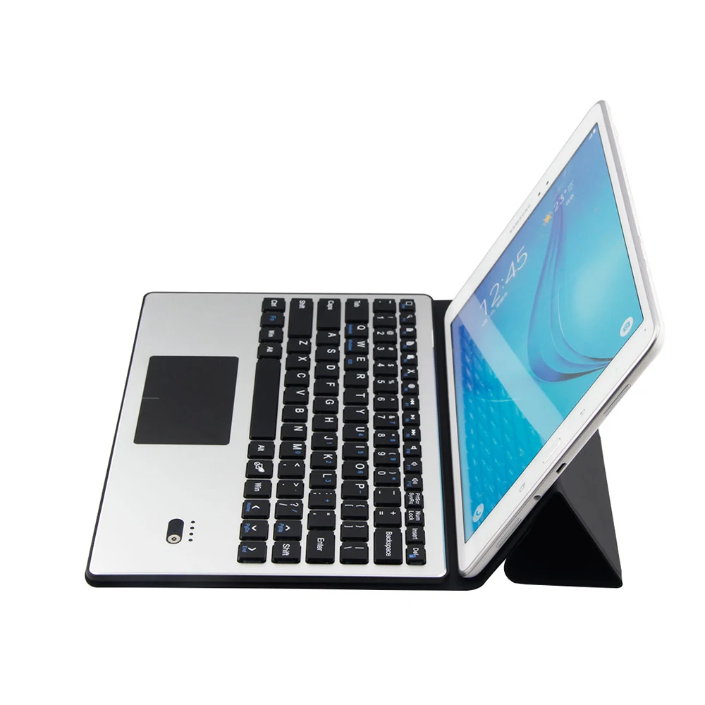 Deepfox Складная Bluetooth клавиатура с перезаряжаемой подставкой функциональная для 10 1