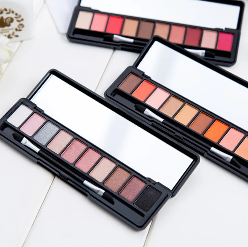 LAMEILA бренд Make Up 10 теплых цветов матовые тени для век Палетка теней оттенков в