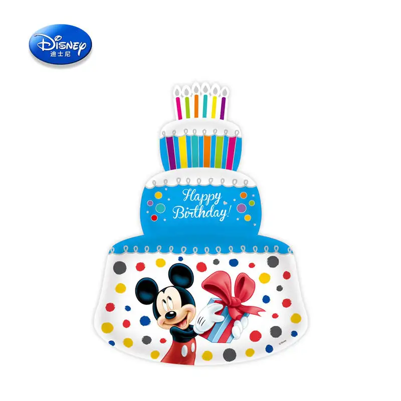 Disney Genuine Inflatable Toys Minnie Balloons boys car mickey Aluminum foil toys DBCY34 inch three-layer cake car toy - Цвет: D