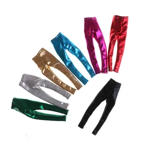 Эластичные кожаные нижние штаны для кукольной одежды, брюки, аксессуары для кукол, детские игрушки, подарок 6 цветов