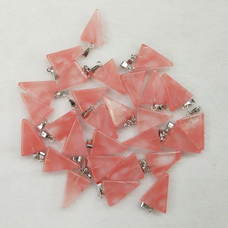 

Wholesale 50pcs/lot 2017 fashion high quality natural sodalite stone triangle shape charms pendants for jewelry making free