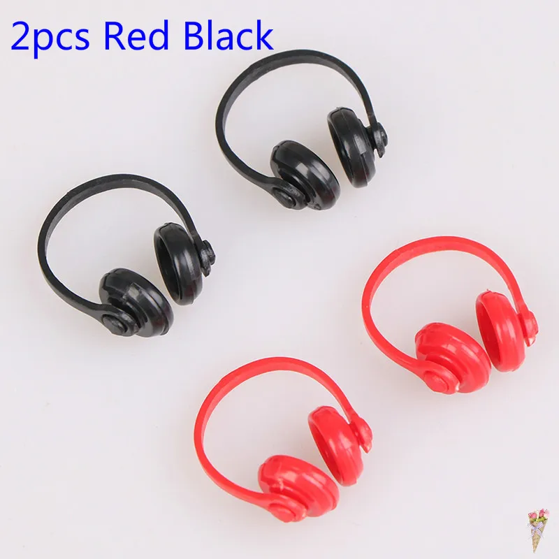 

2Pcs Highly Detailed Wireless Earphone Headphones Model For Dollhouse Miniature Decor Dolls Accs Children Toys