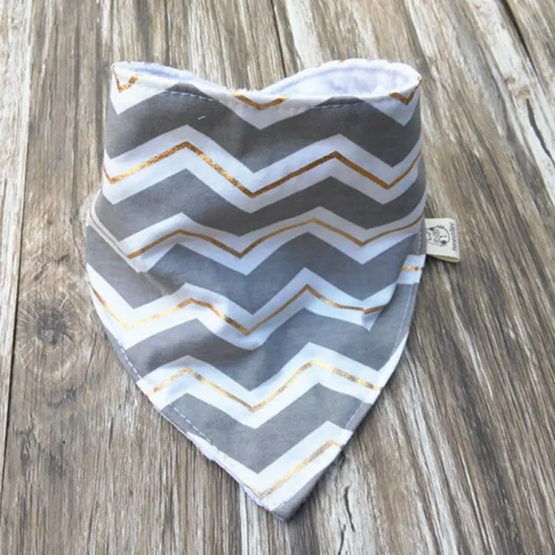 Нагрудник детский бандана для мальчиков хлопок в полоску водонепроницаемый