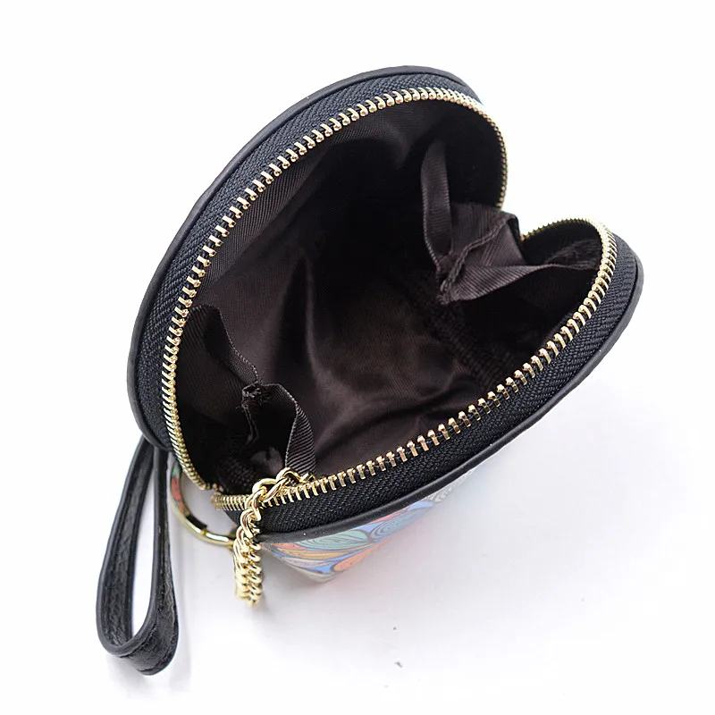 Дизайнерский женский кошелек для монет мини сумочка в форме ракушки на запястье