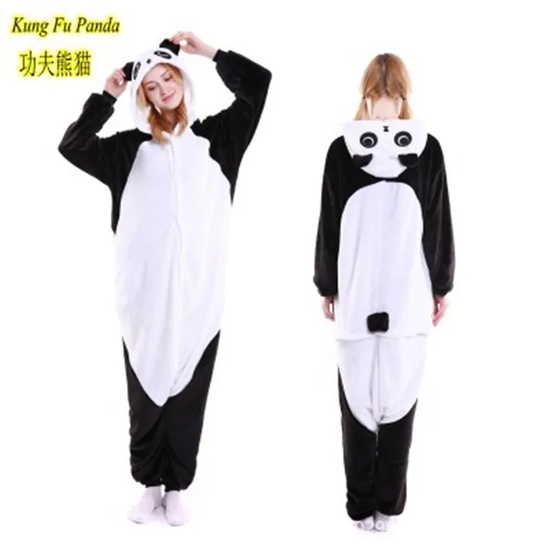Новые плюшевые халат взрослых животных Банни Panda стежка пижамы Пижама с длинными