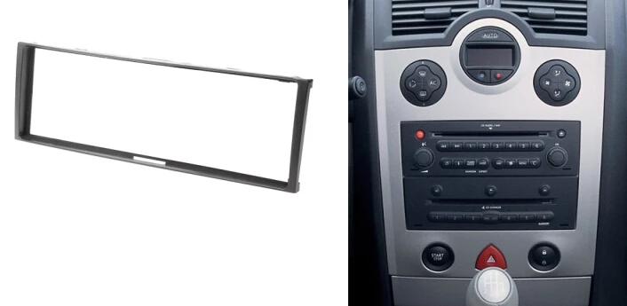 Одна Din автомобильная аудио фасция для RENAULT Clio Modus Megane Scenic Stereo Dash Kit установка Facia