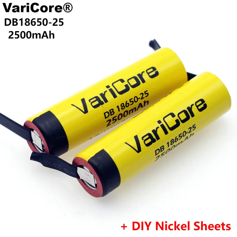 2 шт./лот VariCore 100% оригинальный 18650 2500 мАч литий ионная Перезаряжаемые батарея 3 6 V
