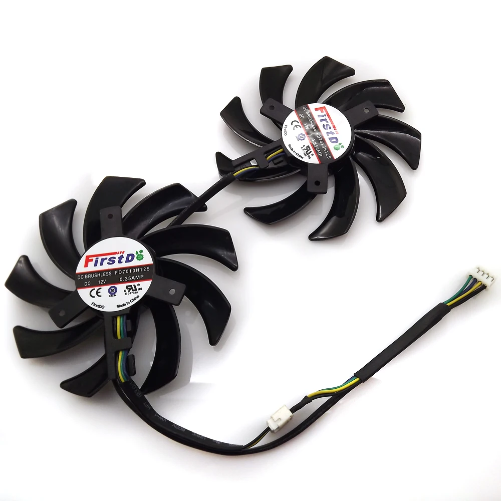 Бесплатная доставка 2pcs/много Вентилятор охлаждения для Видеокарт Firstd FD7010H12S 85 мм