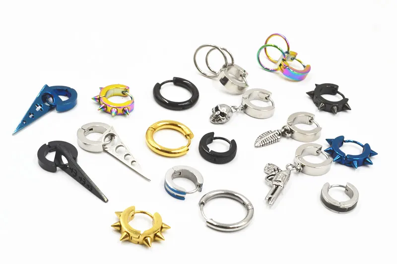 50 шт./партия модные ювелирные изделия эмо-панк-гвоздики для мужчин и женщин