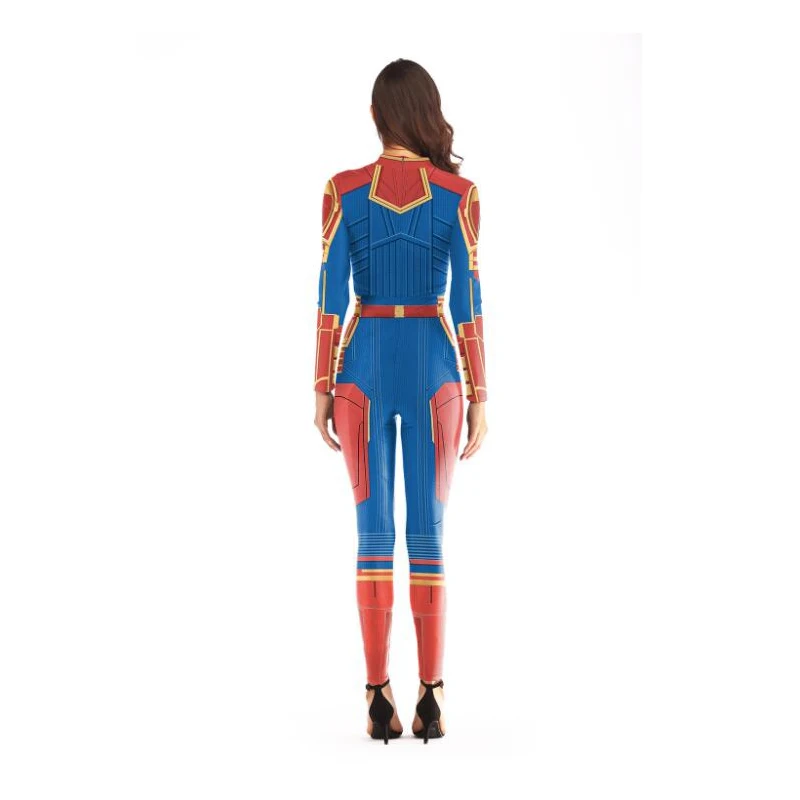 Фото Marvel heroes avengers 4 cosplay captain marvel jumpsuit tights comic book costume Женская одежда Marvel heroes avengers 4 cosplay captain marvel jumpsuit tights comic book costume Женская одежда