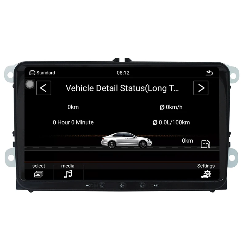 Автомобильный мультимедийный плеер DVD Android8.1 для VW/Volkswagen/Golf/Polo/Tiguan/Passat/Jetta/CC/SEAT/leon/Skoda/EOS " 2G/32G радио gps